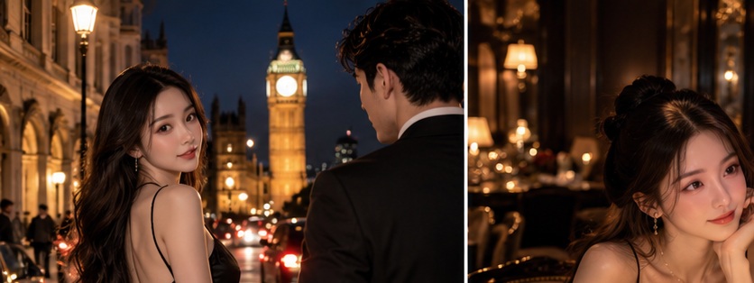 Big Ben 与 London Night 约会氛围示意图